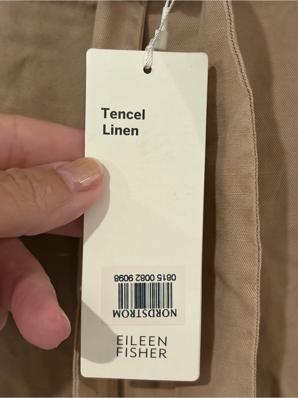 Eileen Fisher Lantern Ankle Tencel Linen  Khaki Beige Sz Sm (more Like Med) $238 - Picture 6 of 11